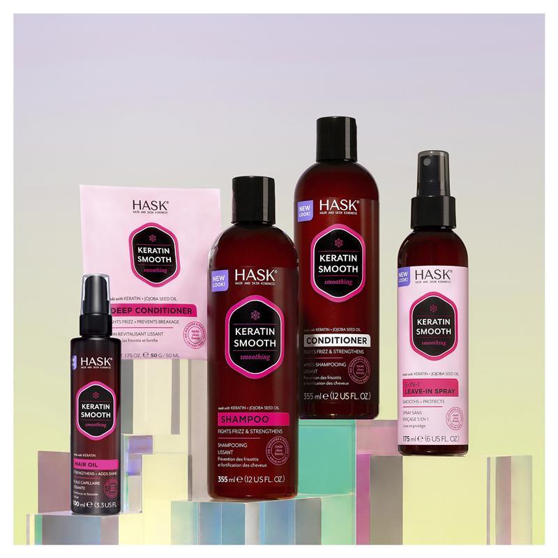 HASK Keratin Smooth Hair Oil Pump Serum 100ml