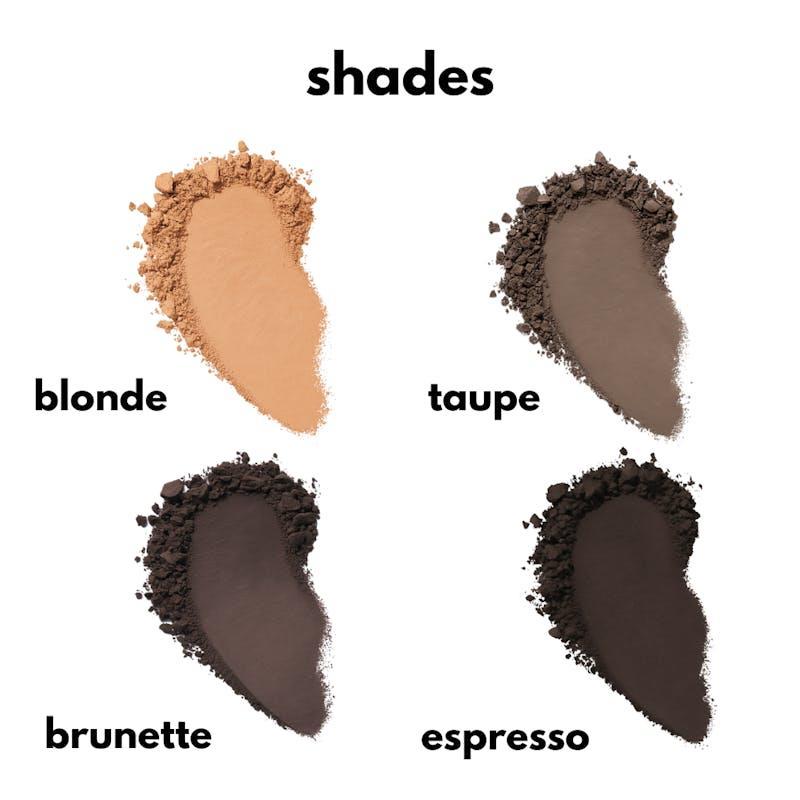 TBT Cosmetics Eyebrow Powder Stamp and Stencil Kit Espresso