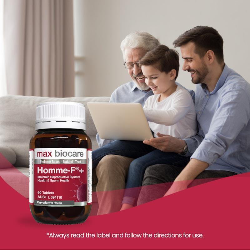 Max Biocare Homme-F+ 60 Tablets 3Pack