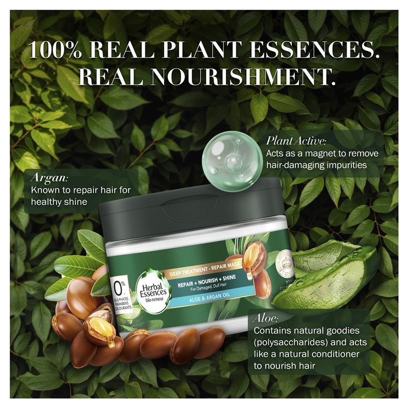 Herbal Essences Bio Renew Argan Oil & Aloe Deep Repair Mask 300ml