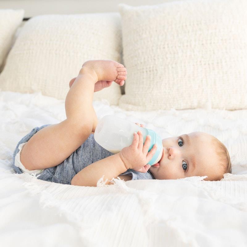 Tiny Twinkle - Silicone Baby Bottle - Mint 180ml