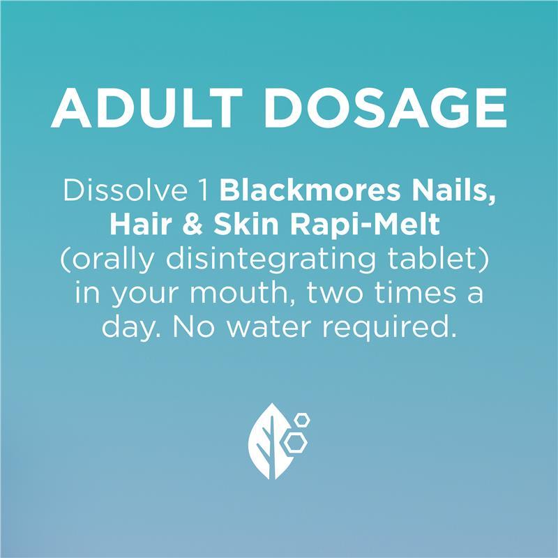 Blackmores Nails Hair+Skin Melt 90 Tablets