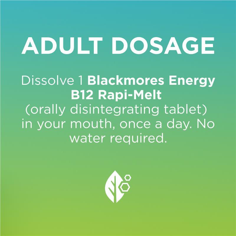 Blackmores Energy B12 1000mcg Rapi-Melt 90 Tablets