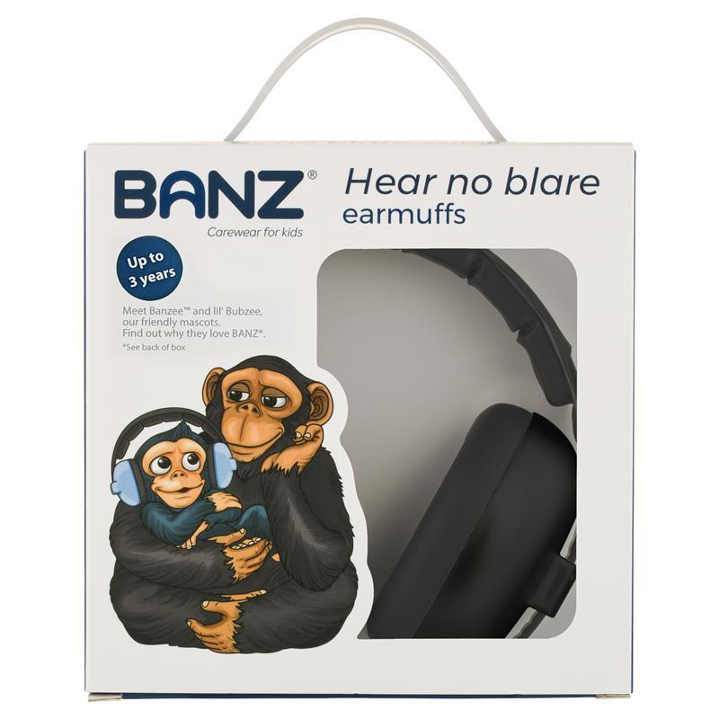 Banz Ear Muffs Mini 0-2 Years Black