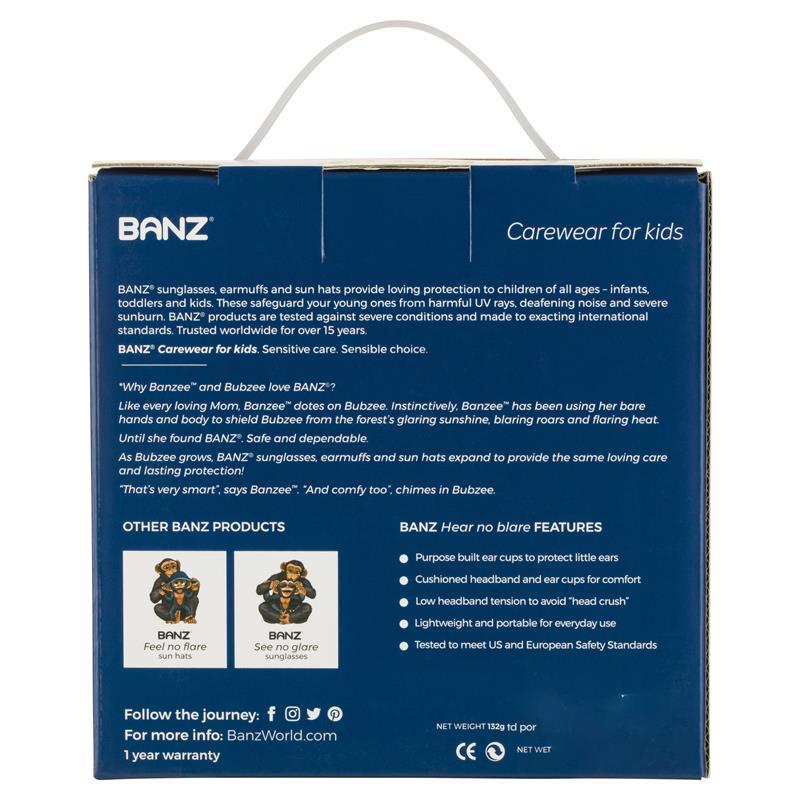 Banz Ear Muffs Mini 0-2 Years Black