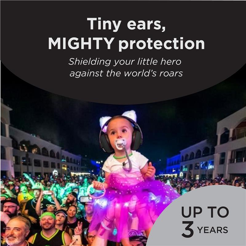 Banz Ear Muffs Mini 0-2 Years Black