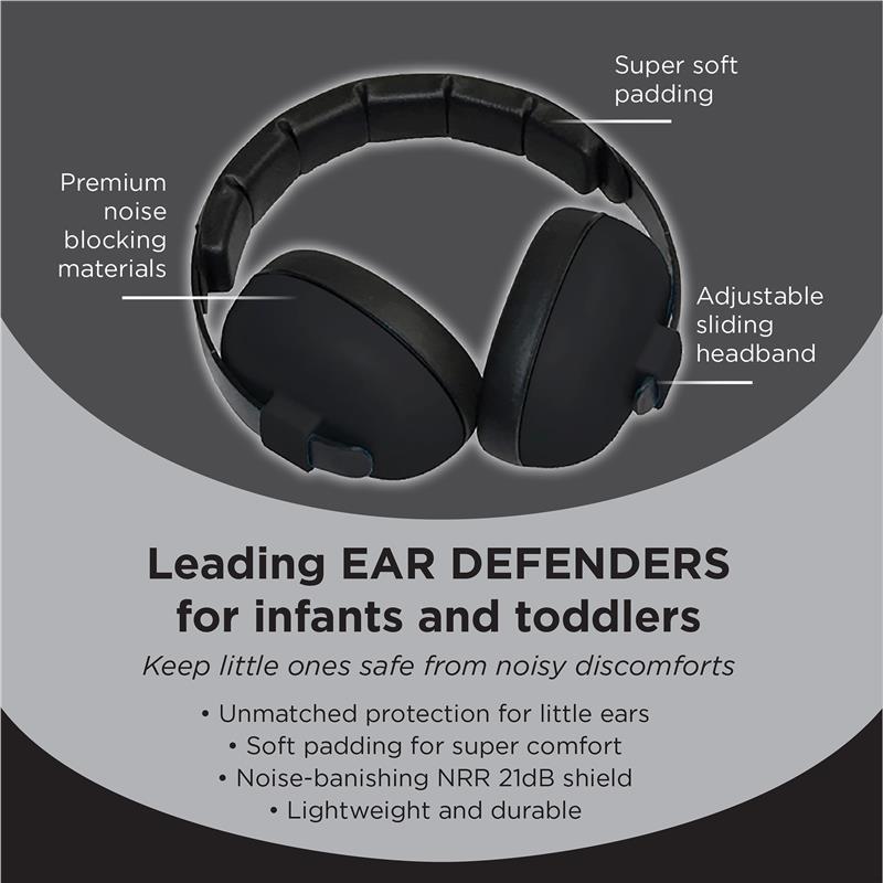 Banz Ear Muffs Mini 0-2 Years Black