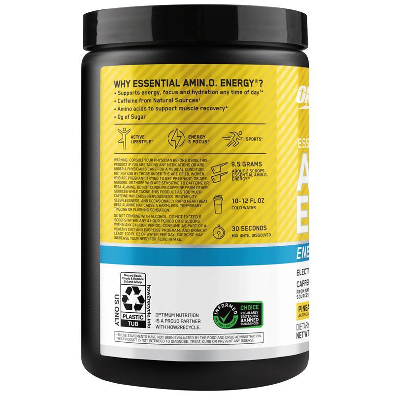 Optimum Nutrition Amino Energy + Electrolytes Pineapple 30 Serves 285g