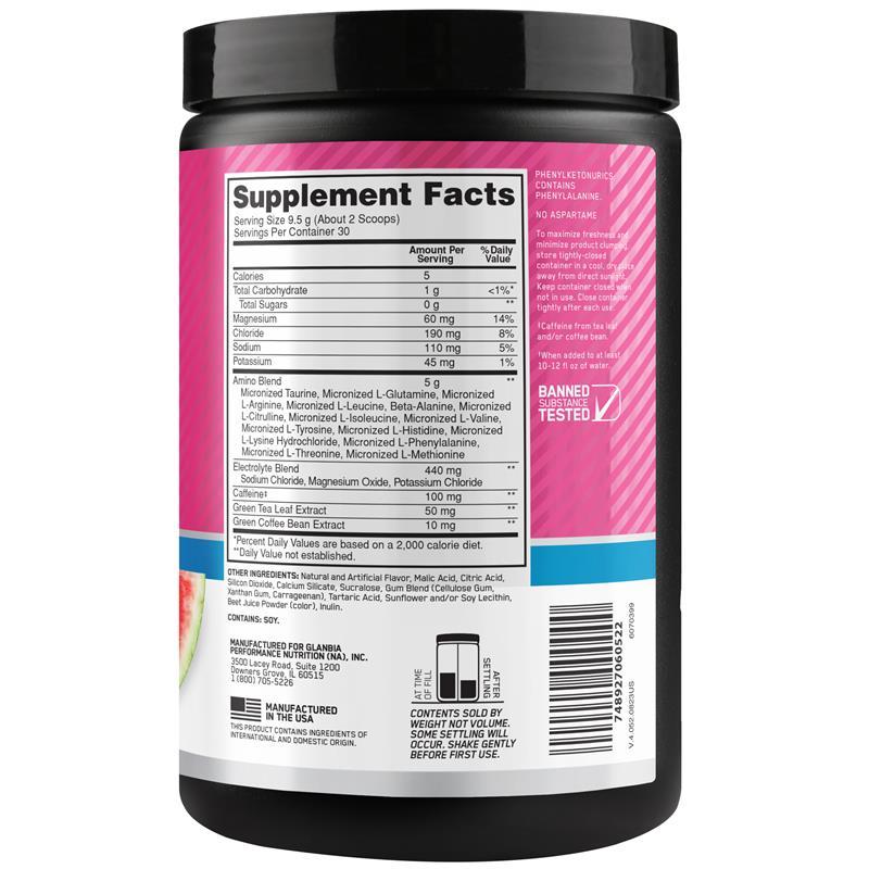 Optimum Nutrition Amino Energy + Electrolytes Watermelon 30 Serves 285g