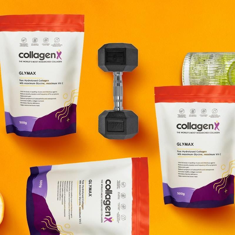 CollagenX Glymax: Hydrolysed Collagen with Glycine & Vitamin C 500g