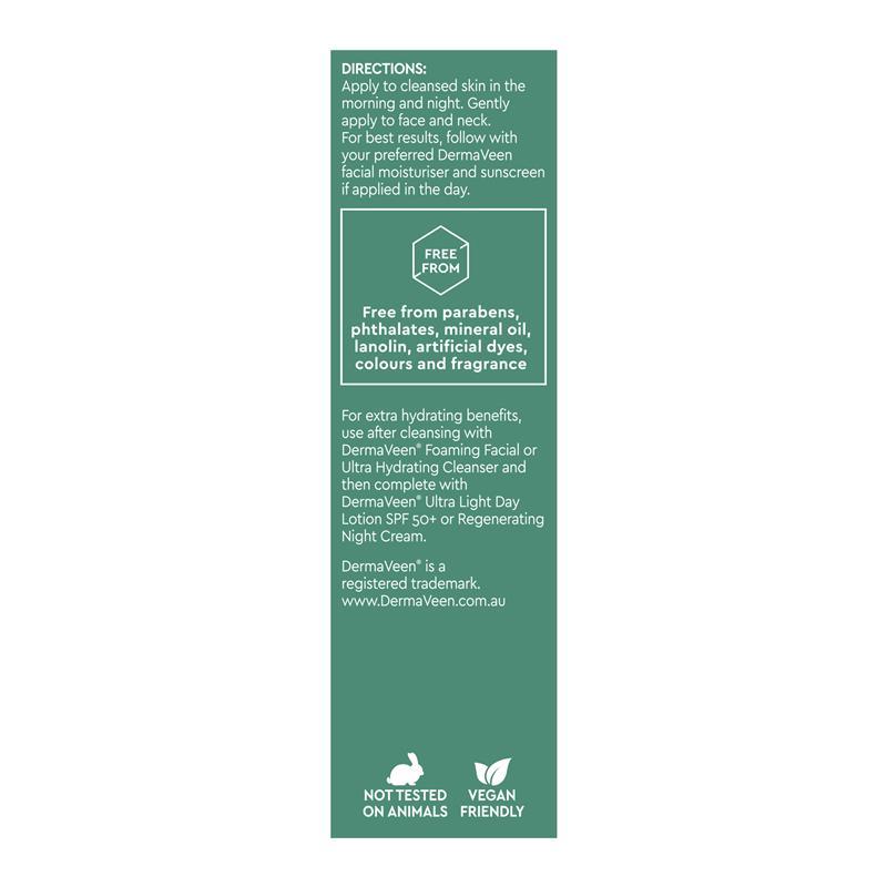 DermaVeen Face Hyaluronic Acid + Pro-Vitamin B5 Hydrating Serum 30ml