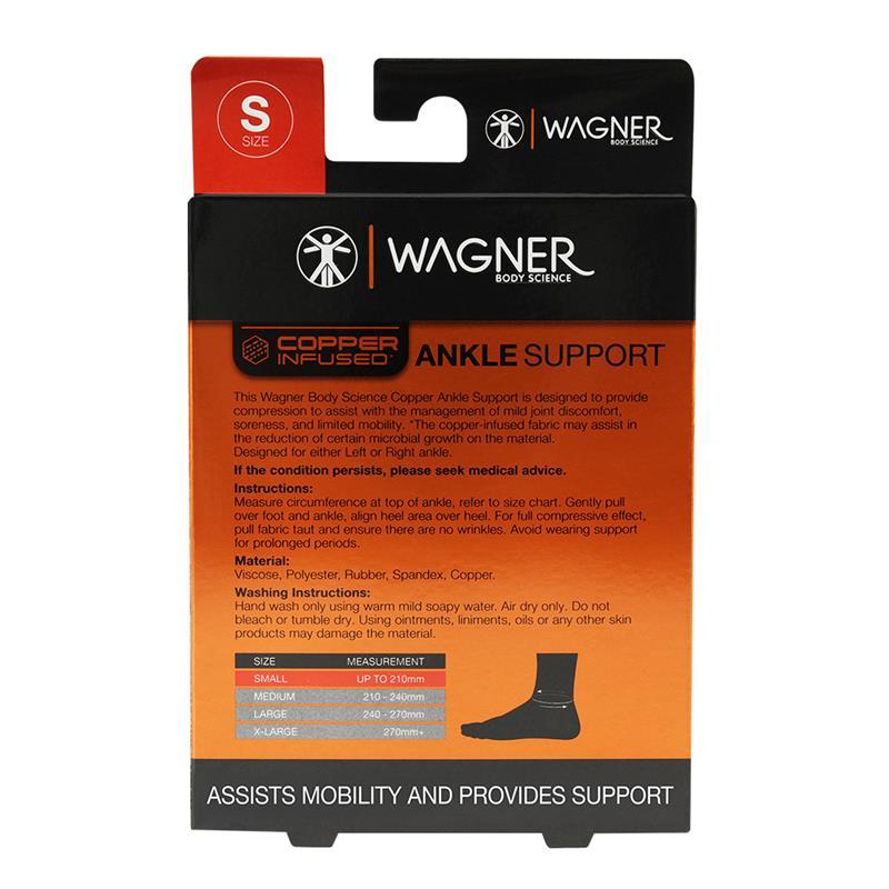 Wagner Body Science Copper Infused Ankle Support Small