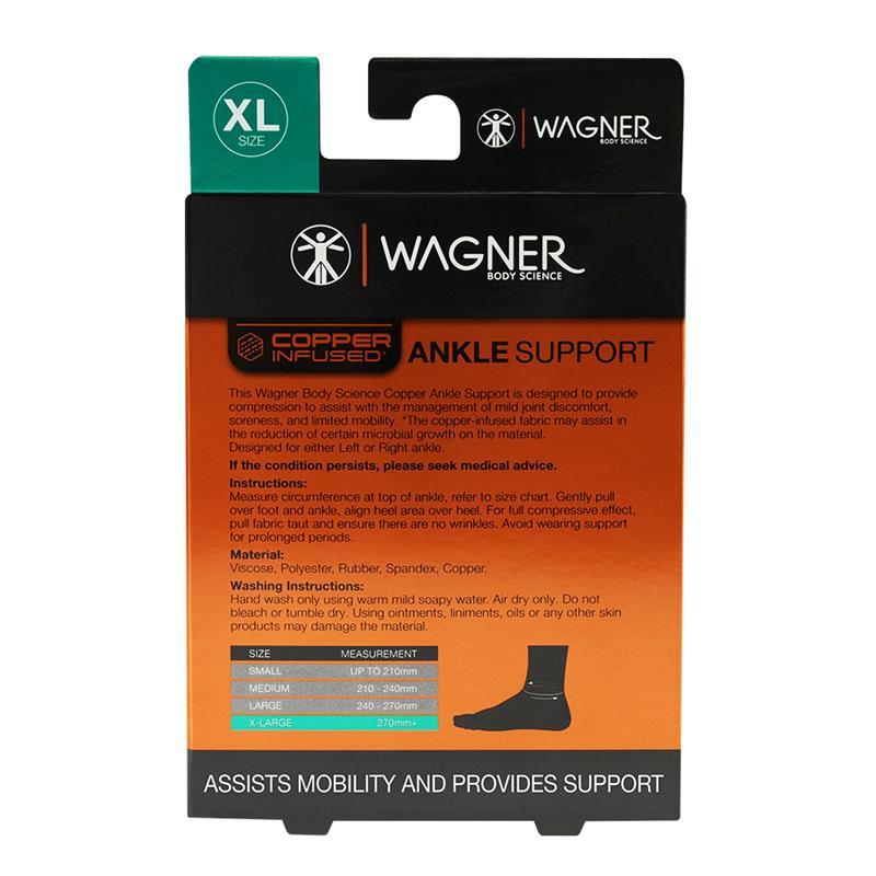 Wagner Body Science Copper Infused Ankle Support Extra Large