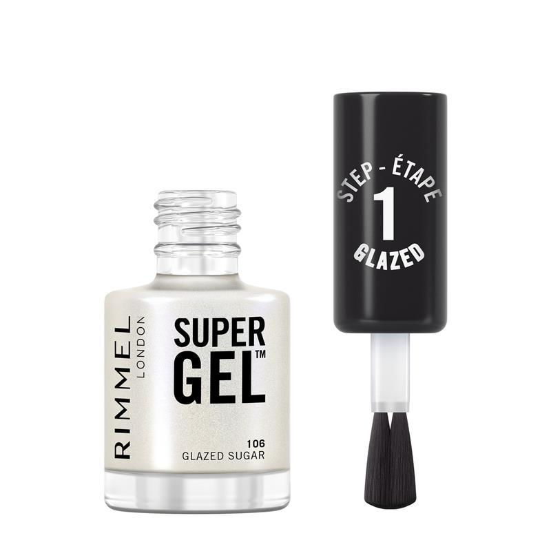Rimmel Super Gel Nail Polish 106 Glazed Sugar