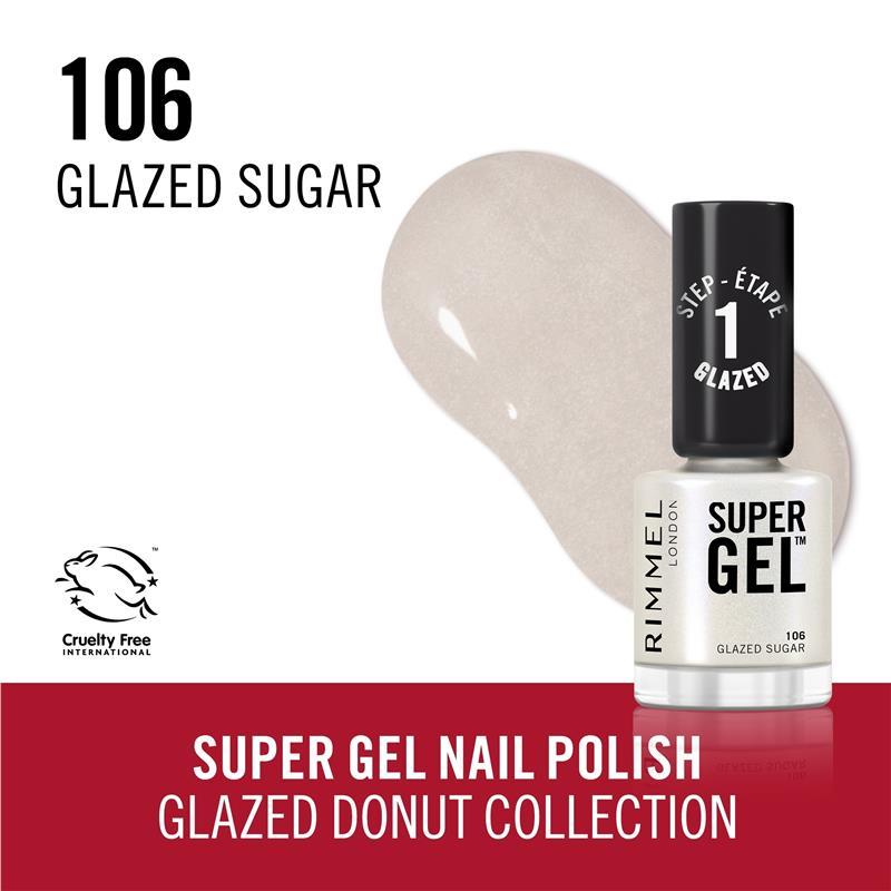 Rimmel Super Gel Nail Polish 106 Glazed Sugar