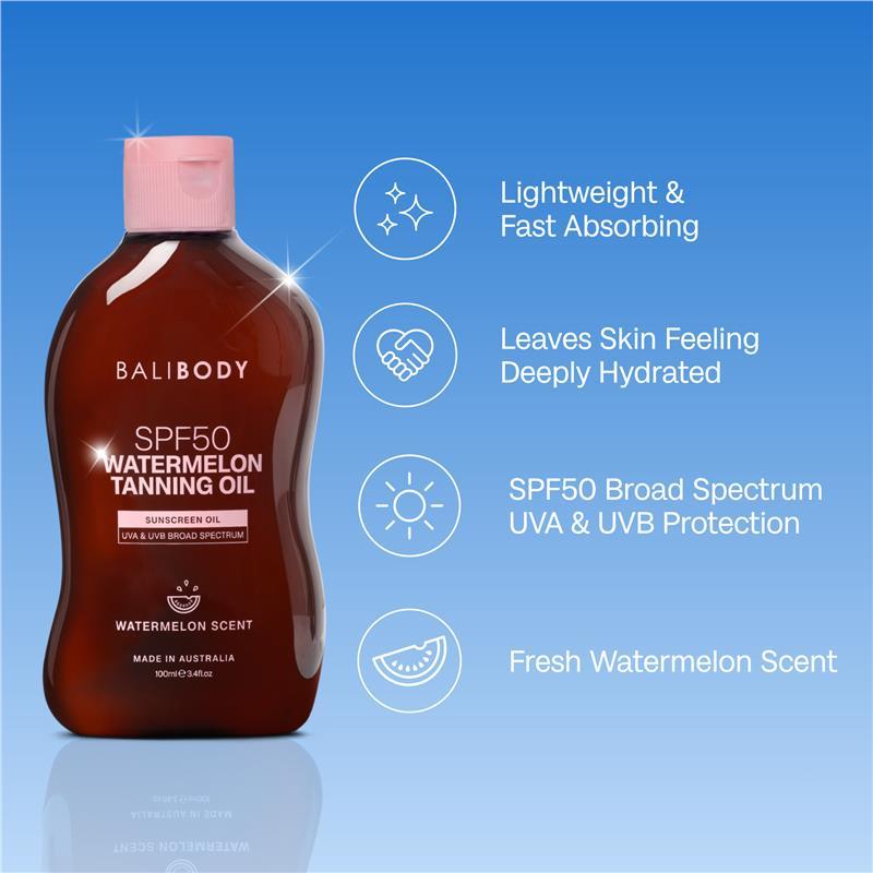 Bali Body Watermelon Tanning Oil SPF 50 100ml