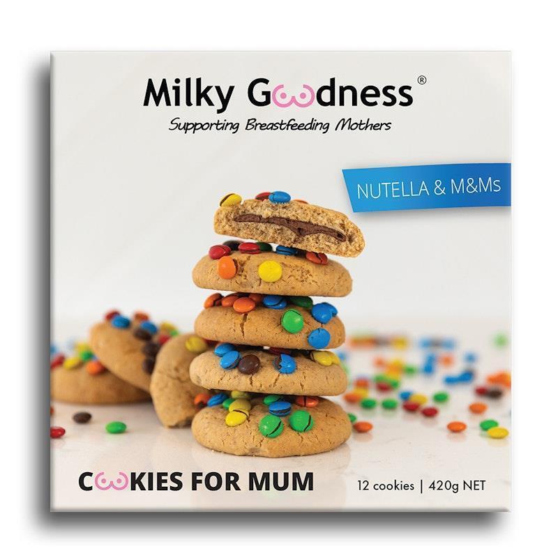 Milky Goodness Nutella & M&M's Lactation Cookies 12Pack