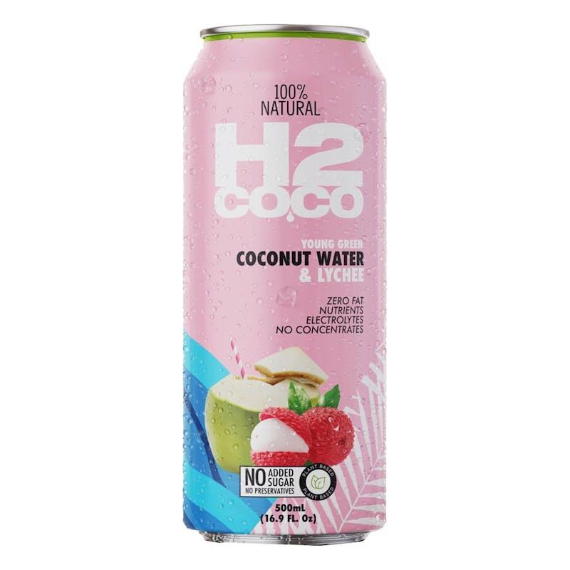 H2Coco 500mL Pure Coconut Water With Lychee 12Pack