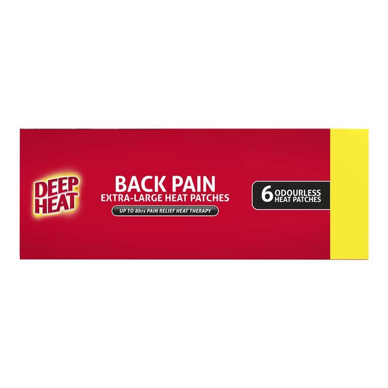 Deep Heat Extra Large Heat Back Patches 6 Pack Exclusive