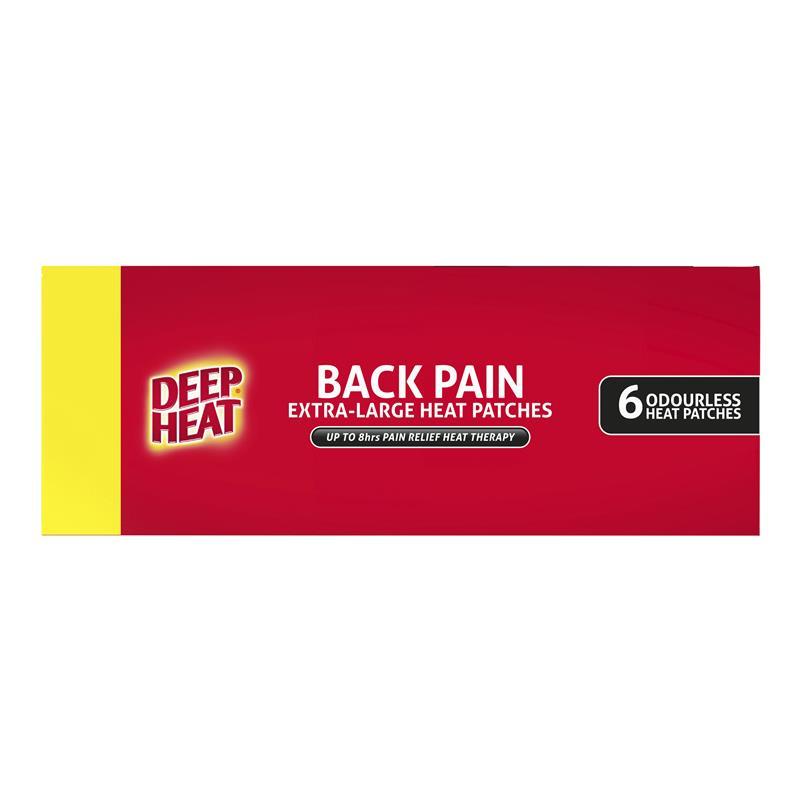 Deep Heat Extra Large Heat Back Patches 6 Pack Exclusive