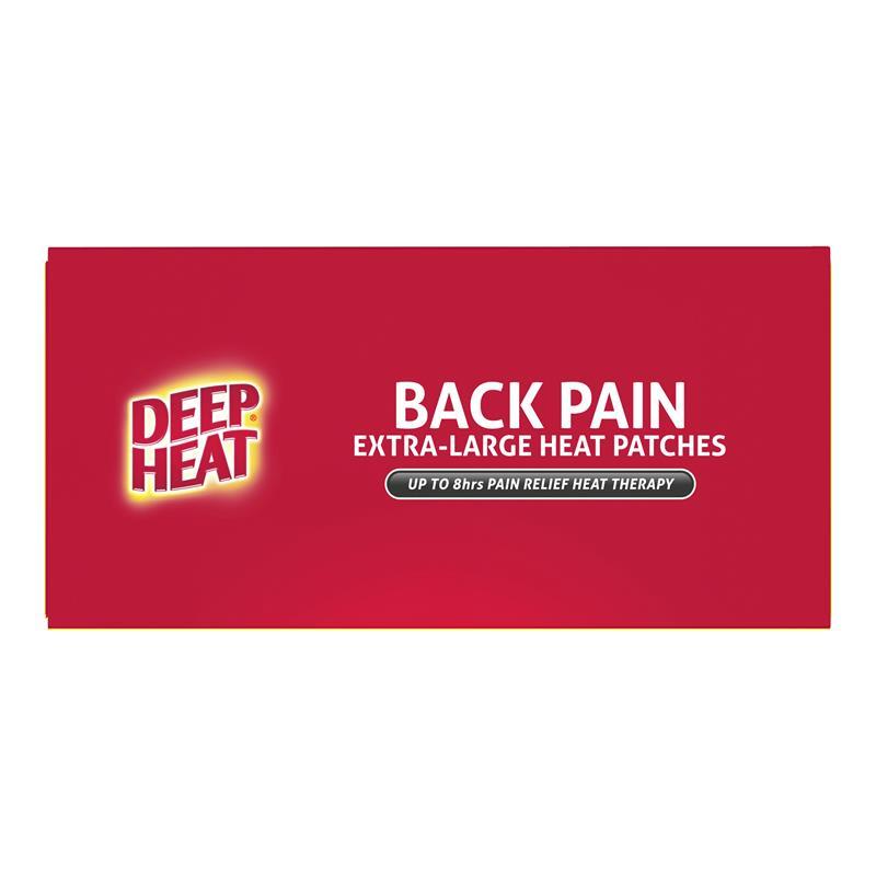 Deep Heat Extra Large Heat Back Patches 6 Pack Exclusive