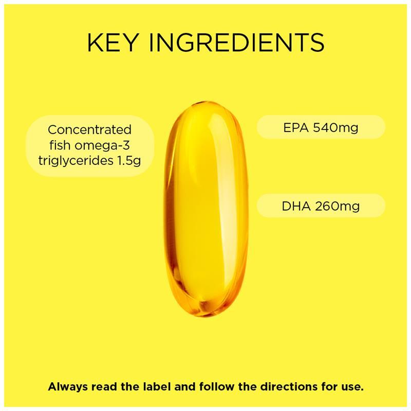 Go Healthy Fish Oil Triple Strength Odourless Softgel 150 Capsules Exclusive Size NEW