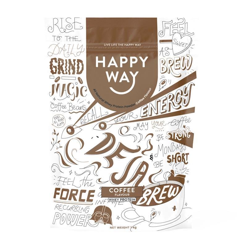 Happy Way Deja Brew Coffee Whey Protein Powder 1kg