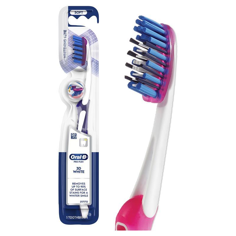 Oral B Toothbrush 3D White Pro-Flex Whitening Luxe Manual