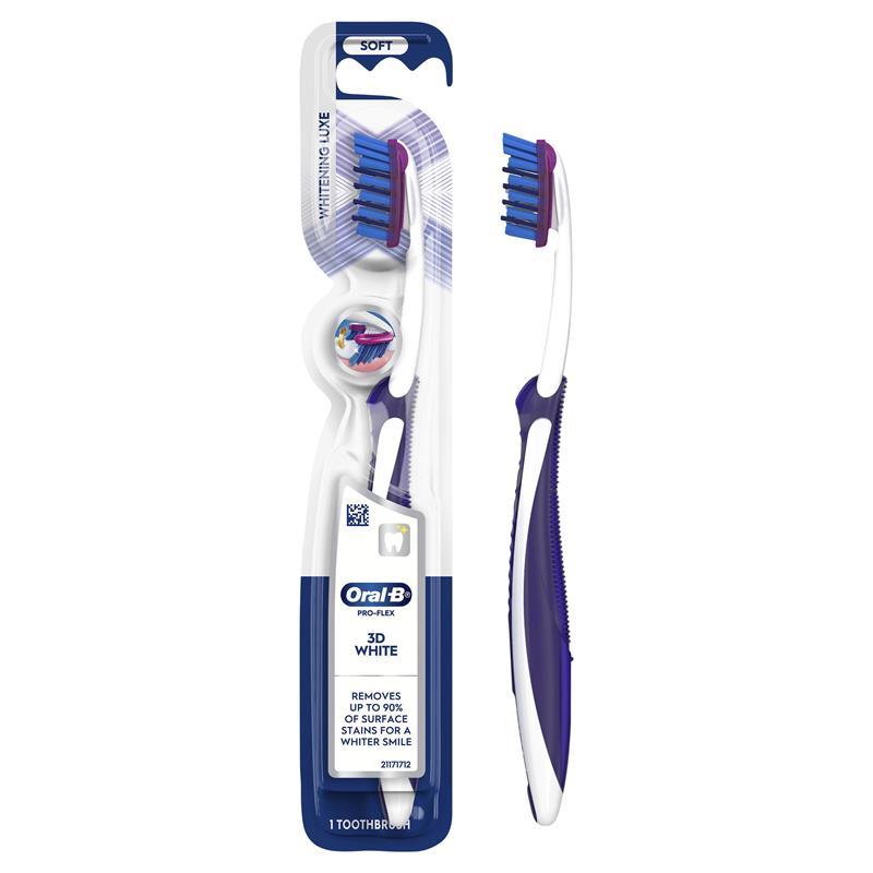 Oral B Toothbrush 3D White Pro-Flex Whitening Luxe Manual