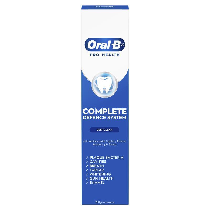 Oral B Toothpaste Pro Health Complete Defence System Deep Clean 200g