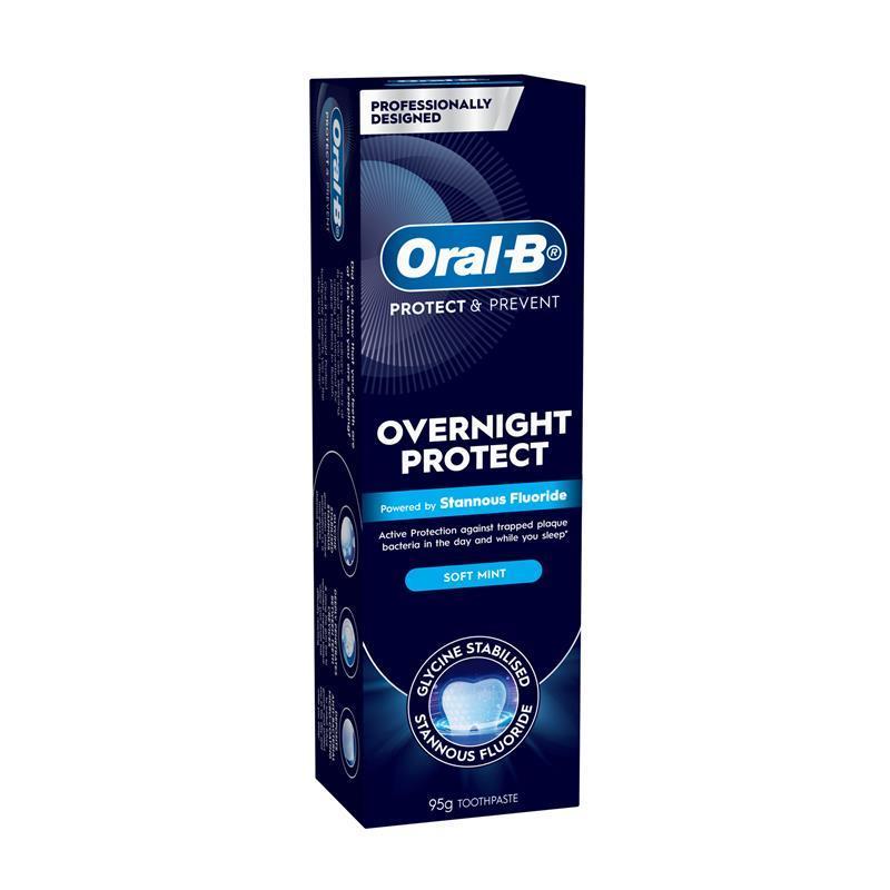 Oral B Toothpaste Overnight Protect Soft Mint 95g
