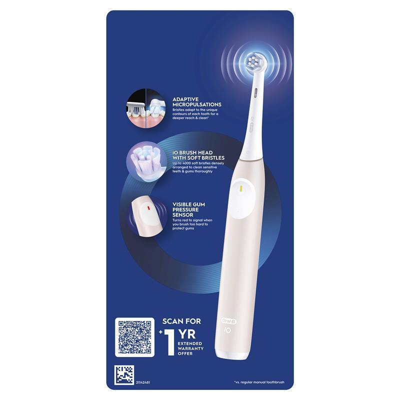 Buy Oral B Power Toothbrush iO 2 Series Blush Pink online at Chemist ...