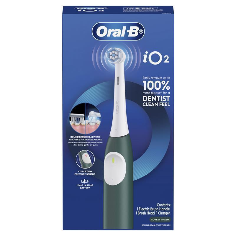 Buy Oral B Power Toothbrush iO 2 Series Electric Forest Green online at ...