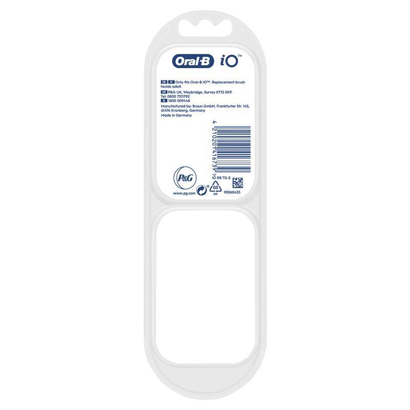Buy Oral B Power Toothbrush iO Specialised Clean Refills White 2 Pack ...