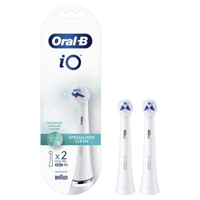 Buy Oral B Power Toothbrush iO Specialised Clean Refills White 2 Pack ...