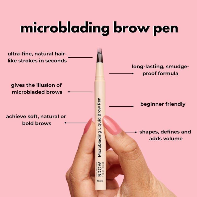 TBT Cosmetics 4-Tip Microblading Hair-Stroke Brow Pen Taupe