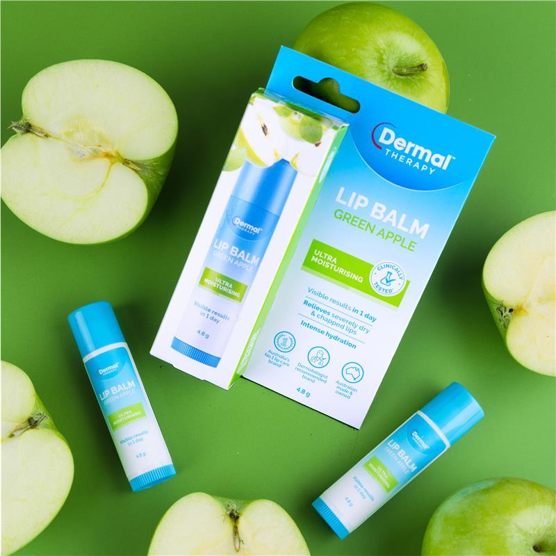 Dermal Therapy Lip Balm Stick Green Apple 4.8g