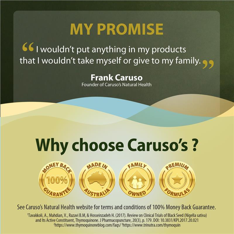 Carusos Black Seed Oil 500 60 Capsules