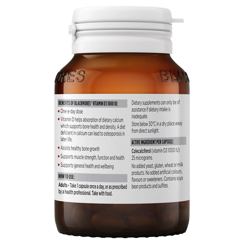 Blackmores Vitamin D3 1000IU 130 Capsules
