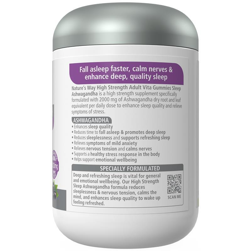 Nature's Way Adult Vita Gummies Sugar Free High Strength Sleep 80 Gummies Exclusive Size