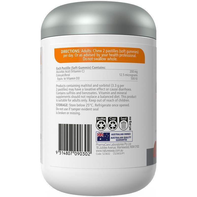 Nature's Way Adult Vita Gummies Sugar Free High Strength Vitamin C 130 Gummies Exclusive Size