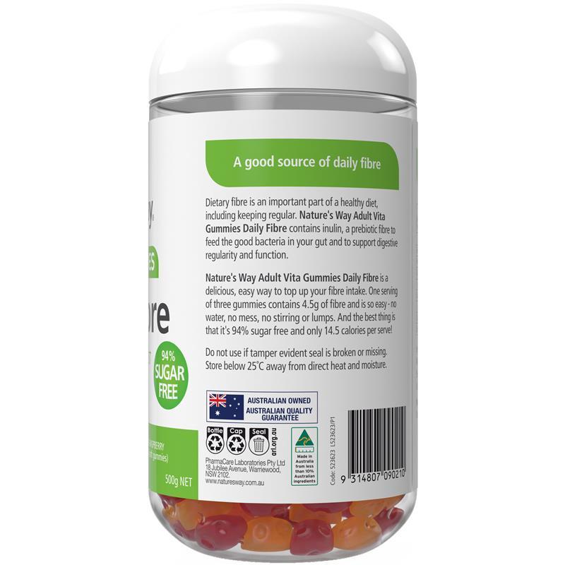 Nature's Way Adult Vita Gummies Fibre 200 Gummies Exclusive Size