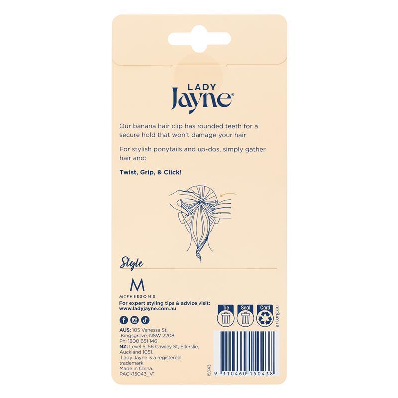 Lady Jayne Banana Clip Large