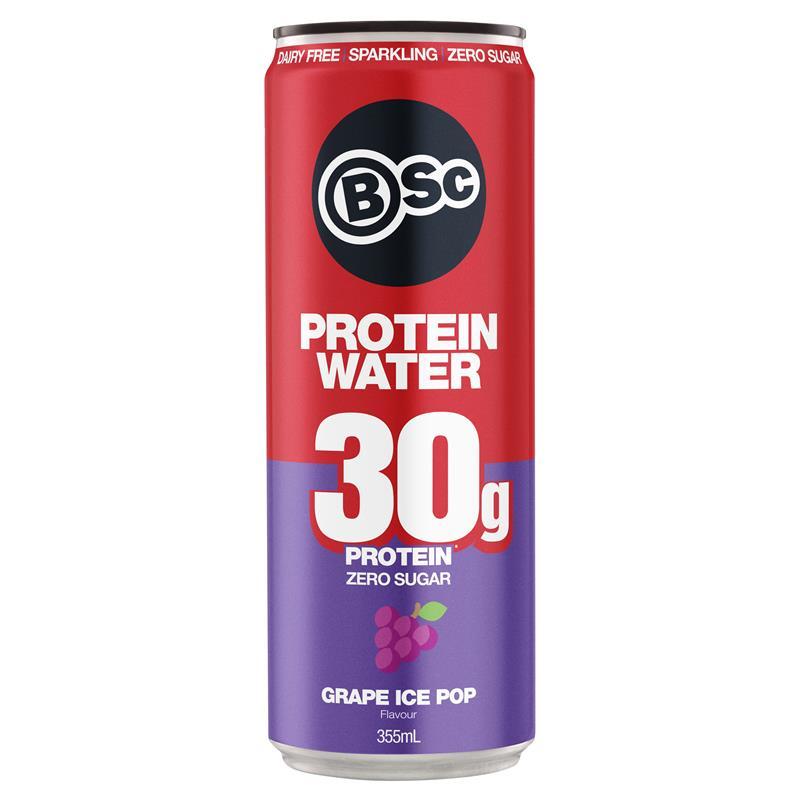 BSc Protein Water Can Grape Ice Pop 355ml