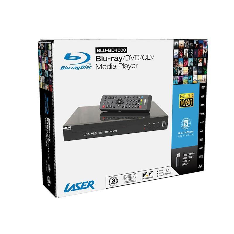 Laser Multi-Region Blu-Ray Player HDMI Digital 7.1 Surround 1 Unit