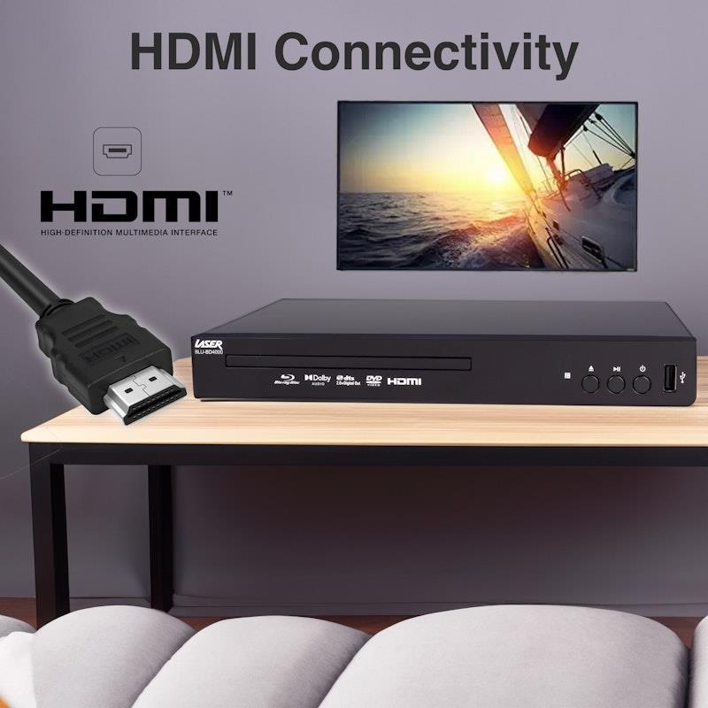 Laser Multi-Region Blu-Ray Player HDMI Digital 7.1 Surround 1 Unit