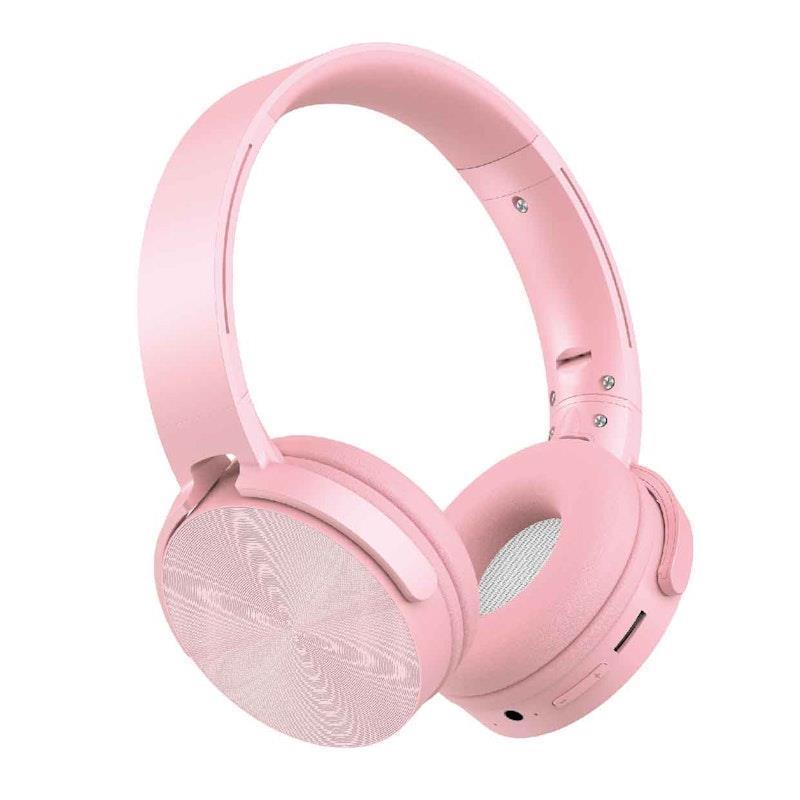 Laser Wireless Foldable Headphones Pink