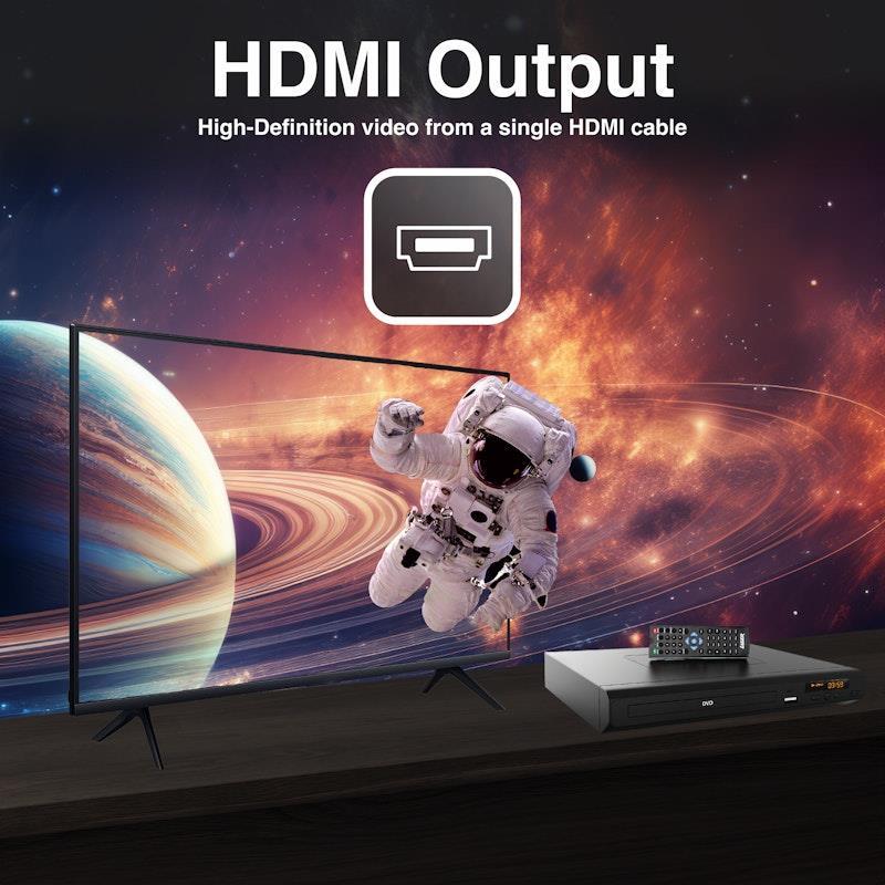 Laser DVD Player Multi-Region HDMI, Composite Video and USB 1 Unit