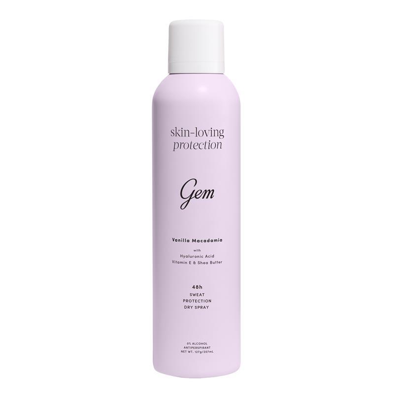 Gem Skin-Loving Antiperspirant Deodorant Aerosol Vanilla Macadamia 207ml