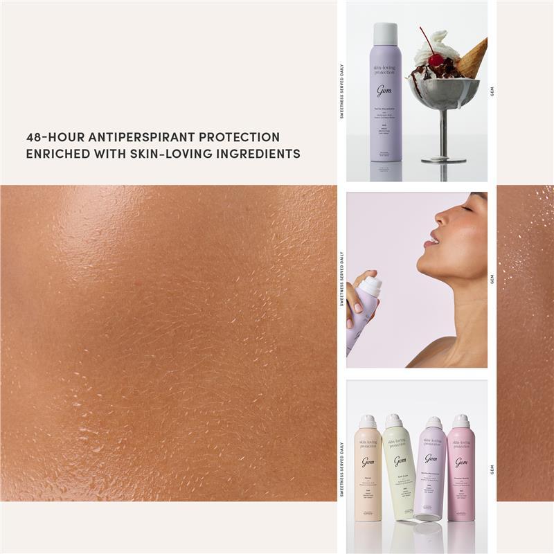 Gem Skin-Loving Antiperspirant Deodorant Aerosol Vanilla Macadamia 207ml